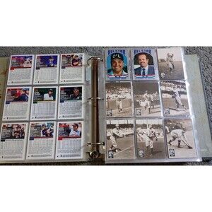 Collection Of Baseball Cards 65 Page Book Random Assortment